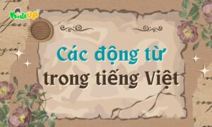 các động từ trong tiếng Việt